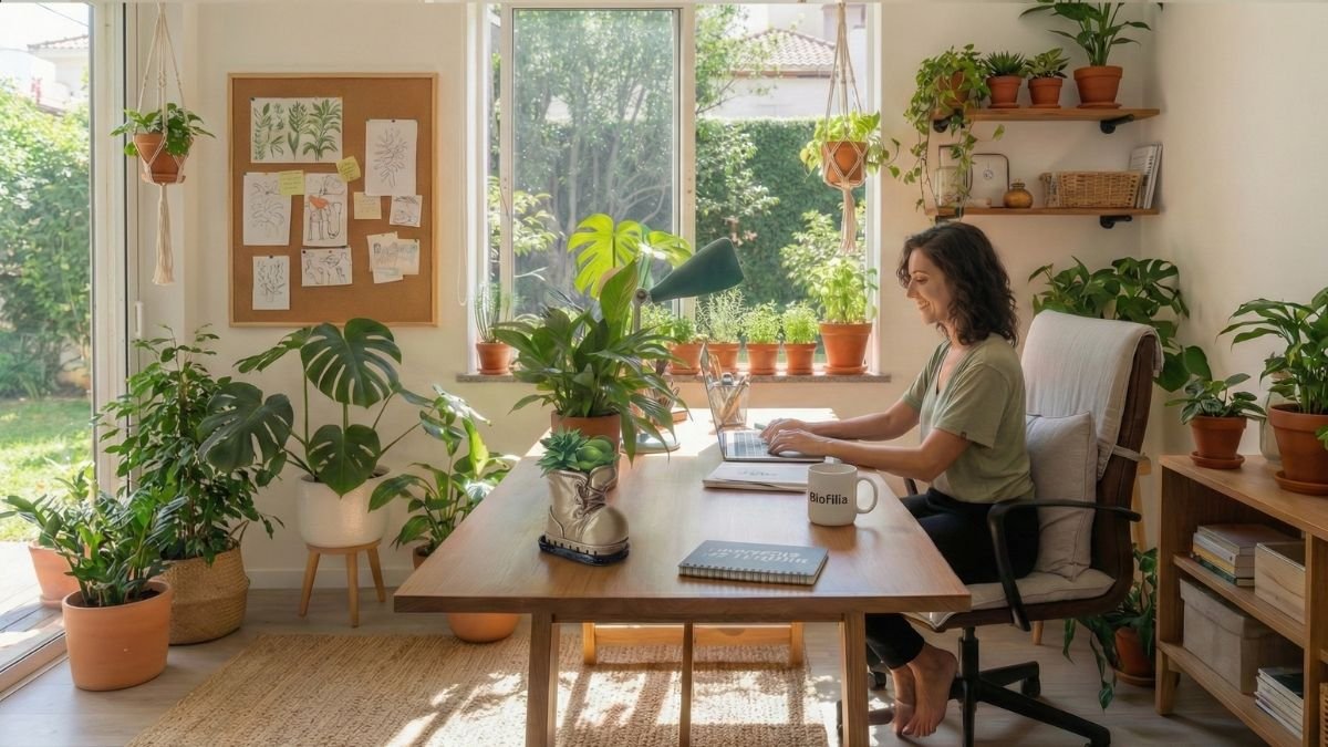 Design Biofílico Os 3 Pilares para Trazer a Natureza para o seu Home Office e Florescer no Trabalho