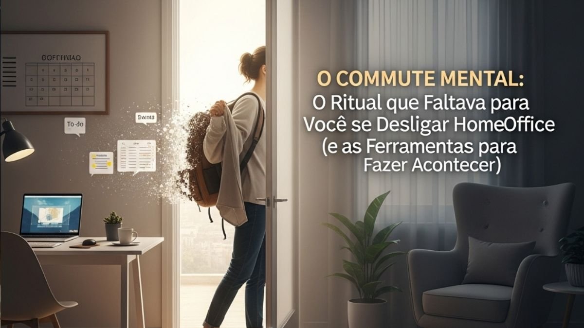 O Commute Mental: O Ritual que Faltava para Você se Desligar do Home Office (e as Ferramentas para Fazer Acontecer